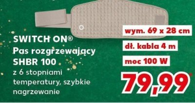 Pas rozgrzewający SWITCH ON SHBR 100 promocja w Kaufland