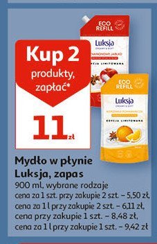 Mydło w płynie korzenna pomarańcza Luksja creamy & soft promocja