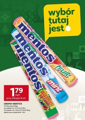 Dropsy Mentos różne rodzaje promocja w Stokrotka