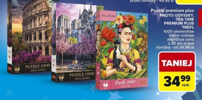 Puzzle premium plus PHOTO ODYSSEY / PREMIUM PLUS TREFL 1000 elementów różne rodzaje promocja w Carrefour