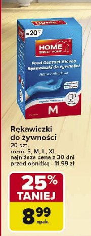 Rękawiczki do żywności rozm. m Home sweet home promocja w Carrefour