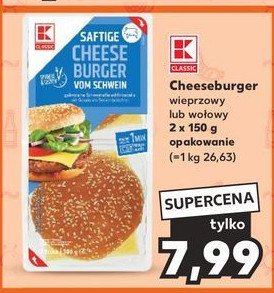 Cheeseburger wołowy K-classic promocja