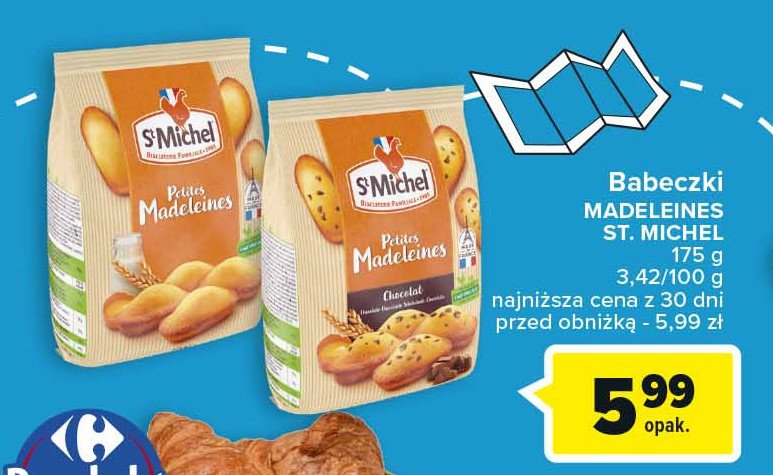 Mini magdalenki z czekoladą St michel promocja