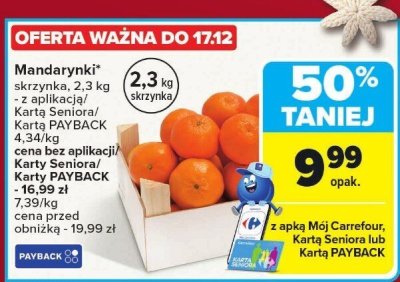 Mandarynki promocja w Carrefour