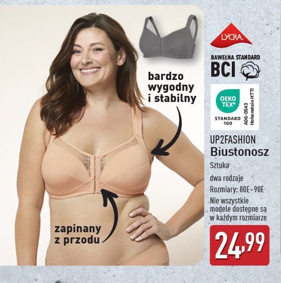 Biustonosz damski Up2fashion promocja w Aldi