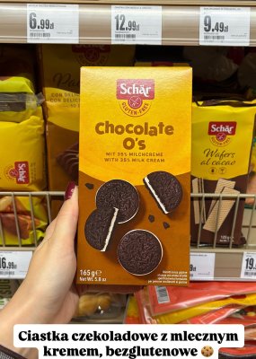 Ciastka czekoladowe bezglutenowe Chocolate O's promocja w Intermarche