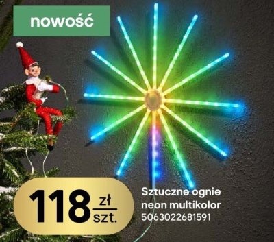 Sztuczne ognie neon multikolor promocja w Castorama