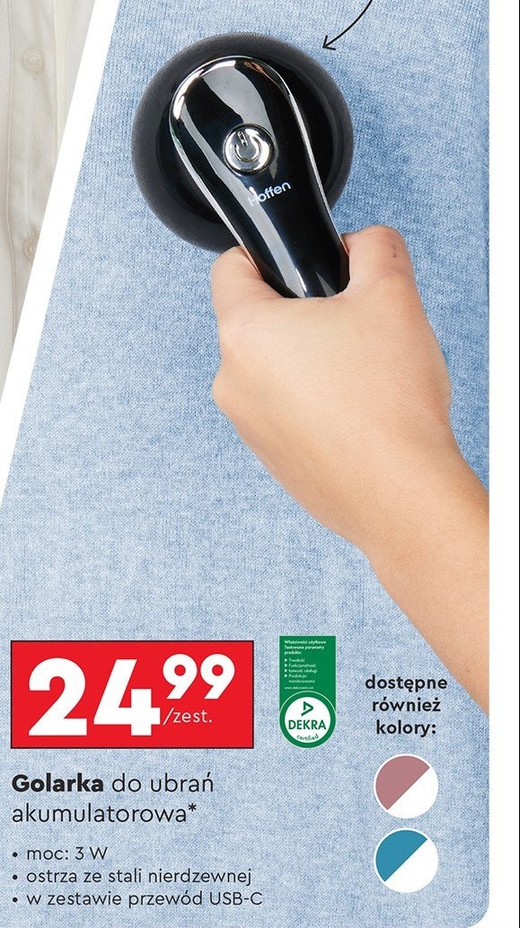 Golarka do ubrań Hoffen promocja w Biedronka
