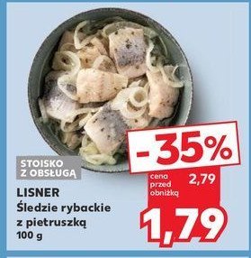 Filety śledziowe rybackie krojone z pietruszką Lisner promocja w Kaufland