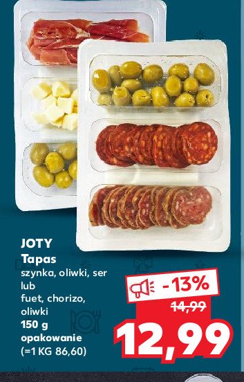 Tapas fuet-chorizo-ser Joty promocja