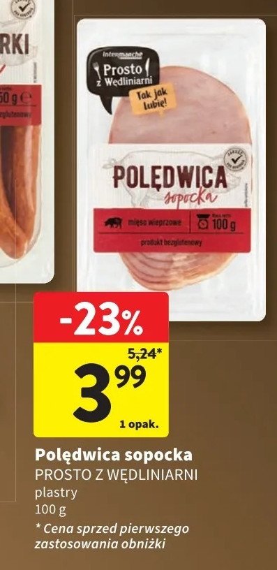 Poledwica sopocka Intermarche prosto z wędliniarni promocja