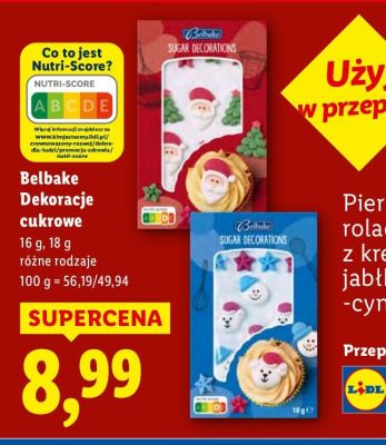 Dekoracje cukrowe Belbake promocja w Lidl