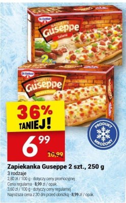 Zapiekanka Zapiekanka Guseppe 2 szt., 250 g promocja w Twój Market