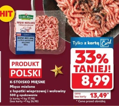 Mięso mielone promocja w Kaufland