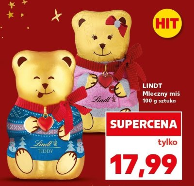 Miś czekoladowy Lindt Mleczny miś 100 g promocja w Kaufland