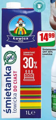 Śmietanka Łowicka do ciast promocja w Dino