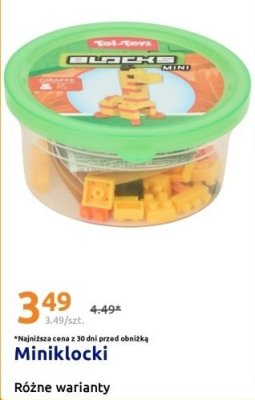 Miniklocki różne warianty promocja w Action