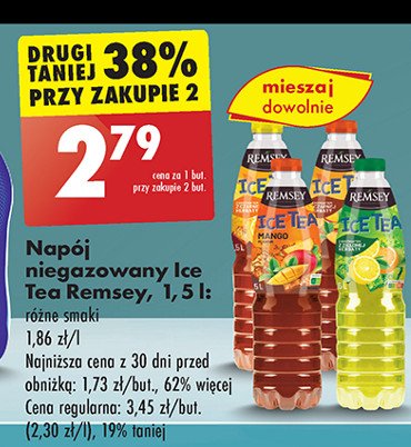 Napój z ekstraktem z zielonej herbaty cytrusowy Remesy ice tea promocja