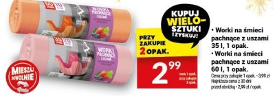 Worki na śmieci pachnące z uszami York 35 l, 1 opak. promocja w Twój Market