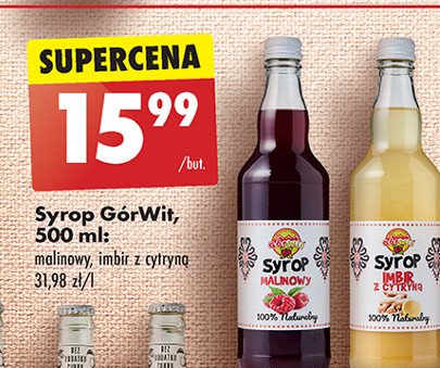 Syrop imbirowy promocja