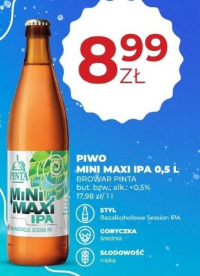 Piwo Mini Maxi IPA 0,5L promocja w Duży Ben
