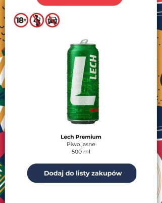 Piwo Lech Premium jasne  promocja w Biedronka