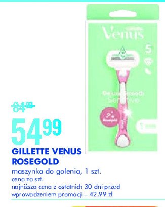 Maszynka do golenia sensitive Gillette venus extra smooth promocja