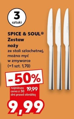 Zestaw noży ze stali szlachetnej promocja w Kaufland