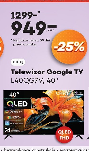 Telewizor 40" l40qg7v Chiq promocja