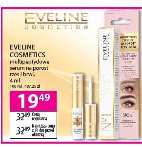 Serum do rzęs i brwi peptydowe Eveline cosmetics promocja