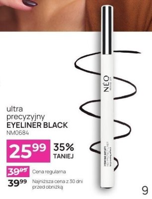 Eyeliner ultra precyzyjny BLACK NM0684  promocja w NEONAIL & NEO MAKE UP