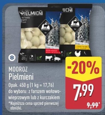 Pielemieni z farszem wołowo-wieprzowym promocja w Aldi