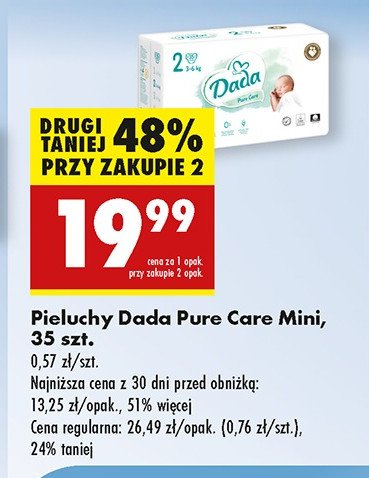 Pieluchy 2 mini Dada pure care promocja