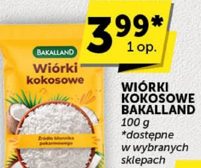 Wiórki kokosowe Bakalland promocja w Euro Sklep