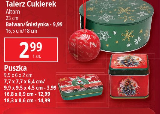 Puszka 7.7 x 7.7 x 6.4 cm promocja
