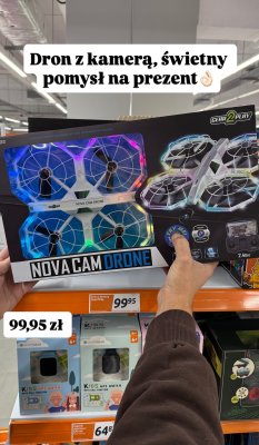 Dron z kamerą Gear2Play Nova Cam Drone promocja w Action