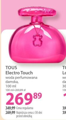 Woda perfumowana TOUS Electro Touch damska, 100 ml promocja w Hebe