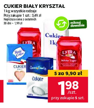 Cukier biały EXTRA LINE MAXIMA promocja w Stokrotka