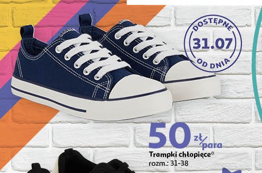 Trampki chłopięce 31-38 Auchan inextenso promocja