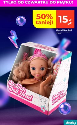 Głowa lalki do stylizacji promocja w Dealz