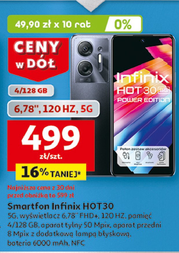 Smartfon hot30i 4/12 Infinix promocja