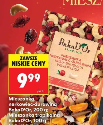 Mieszanka nerkowiec-żurawina promocja w Biedronka