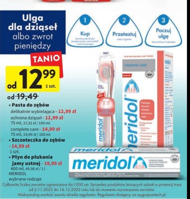 Pasta do zębów complete care Meridol promocja