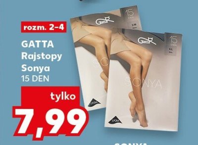 Rajstopy Sonya 15 DEN Gatta promocja w Kaufland