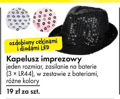 Kapelusz imprezowy promocja w Tedi