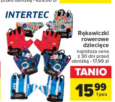 Rękawiczki dziecięce Intertec promocja w Carrefour