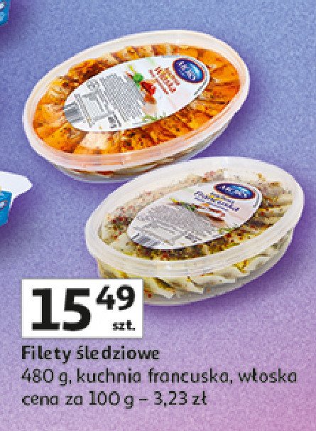 Filety śledizowe - kuchnia francuska Mors ryby promocja w Auchan