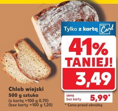 Chleb wiejski promocja w Kaufland