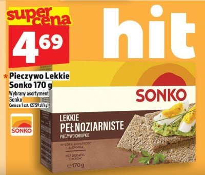 Pieczywo Lekkie Sonko 170 g Wybrane asortymenty Sonko promocja w TOPAZ