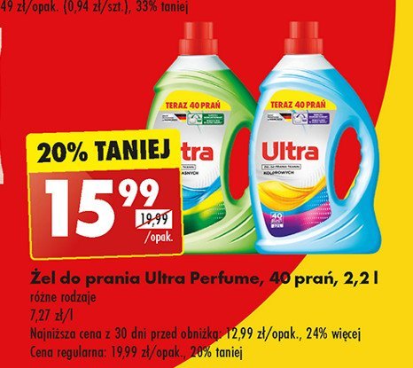 Żel do prania do koloru Ultra perfume promocja